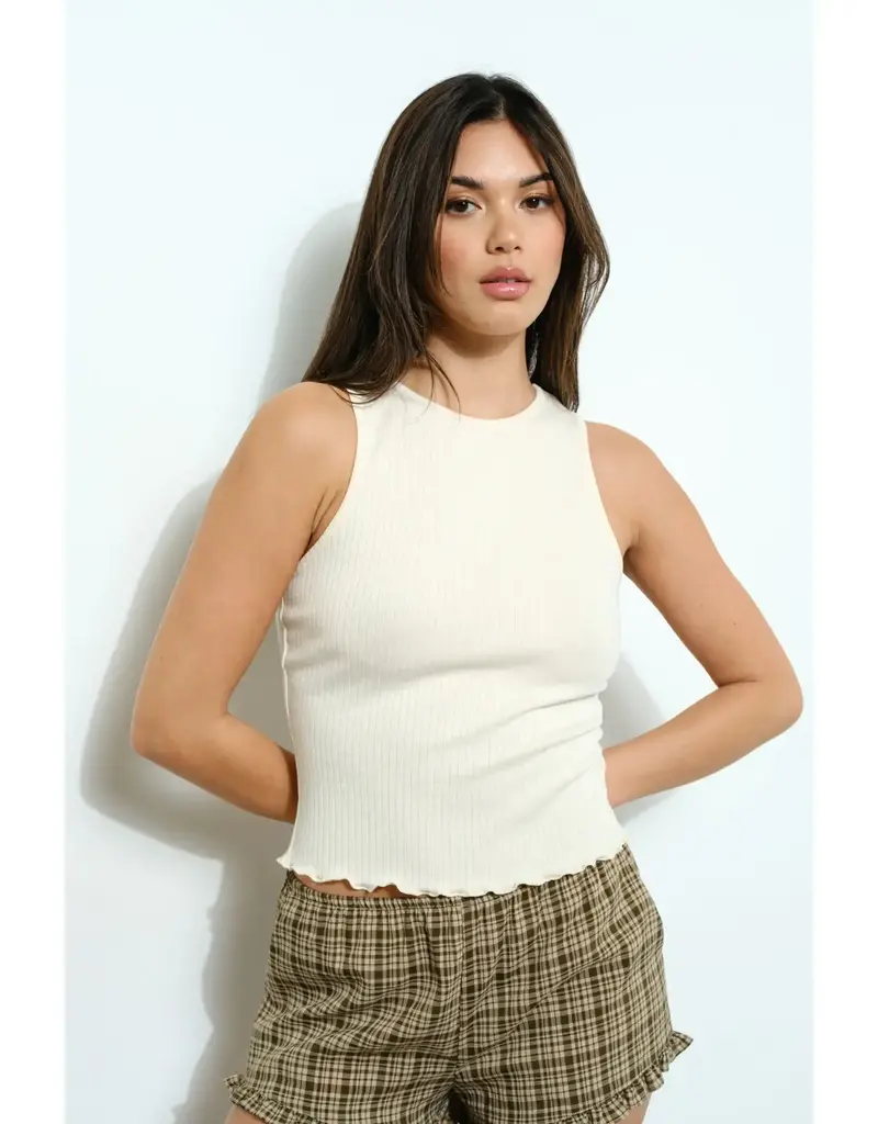 pg Pointelle Basic Tank Top