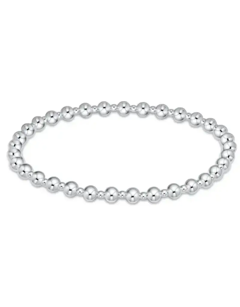 ENEWTON Classic Grateful Pattern 4MM Bracelet Sterling Silver