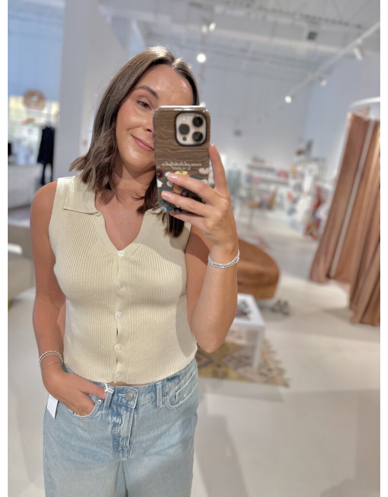 H&S Polo Collar Knit Tank