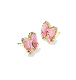 Kendra Scott Haley Bow Stud Earring Gold Blush MOP
