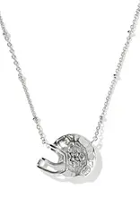 Kendra Scott Football Helmet Silver Short Pendant Necklace Kendra Scott Football Helmet Silver Short Pendant Necklace