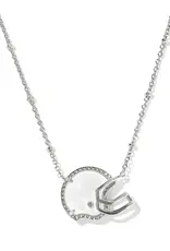 Kendra Scott Football Helmet Silver Short Pendant Necklace Kendra Scott Football Helmet Silver Short Pendant Necklace