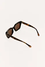 Z Supply Hideaway Black Tort - Brown Polarized Sunglasses