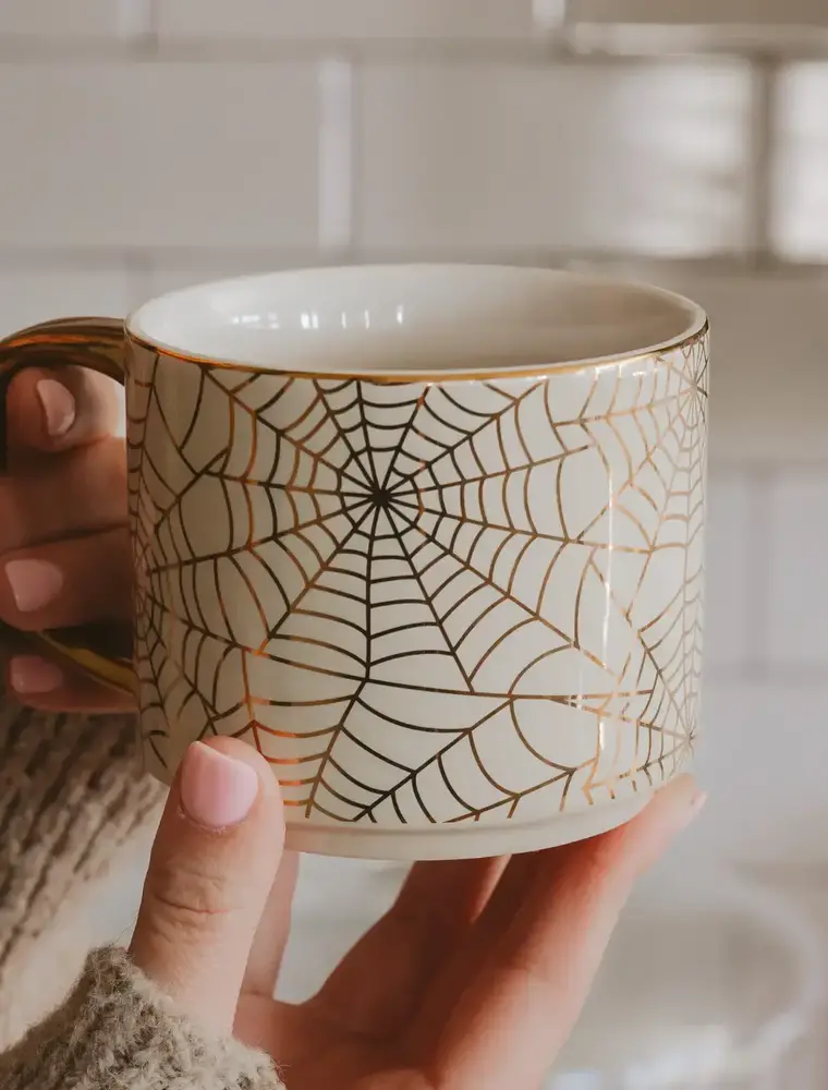 Sweet Water Decor Spiderwebs 14oz.  Coffee Mug