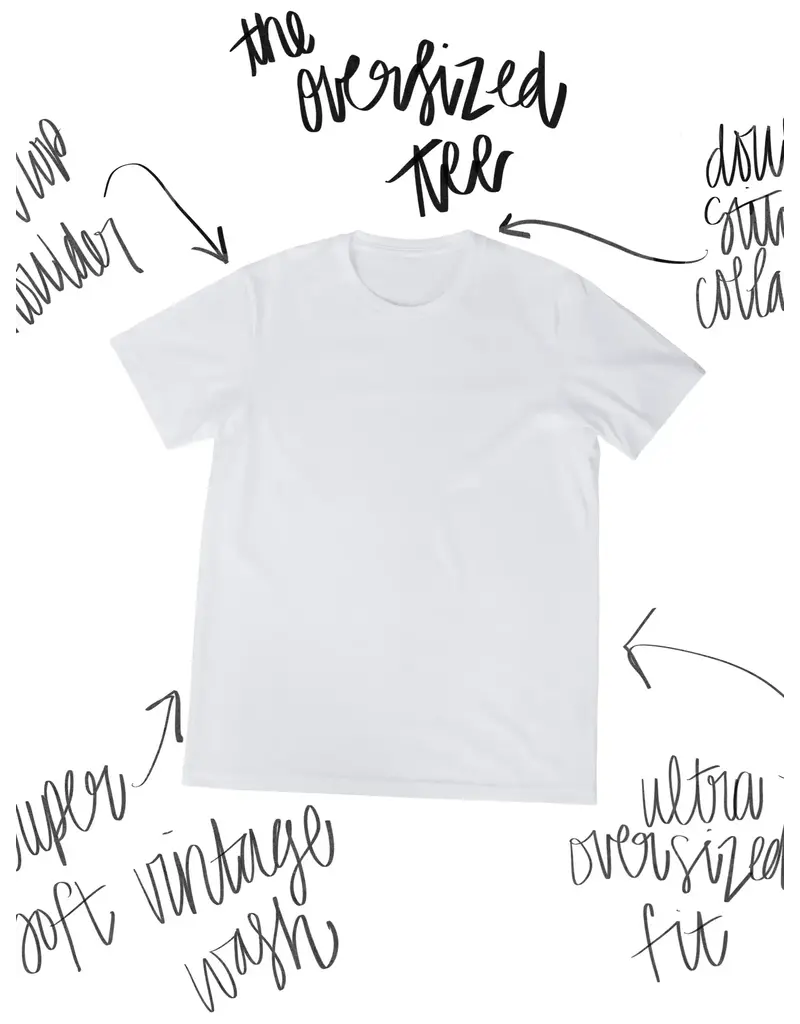 The Clandestine Underground Fall Most of All Oversized Graphic Tee