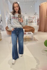 Just Black Denim Scissor Cut Wide Leg Cropped Jeans