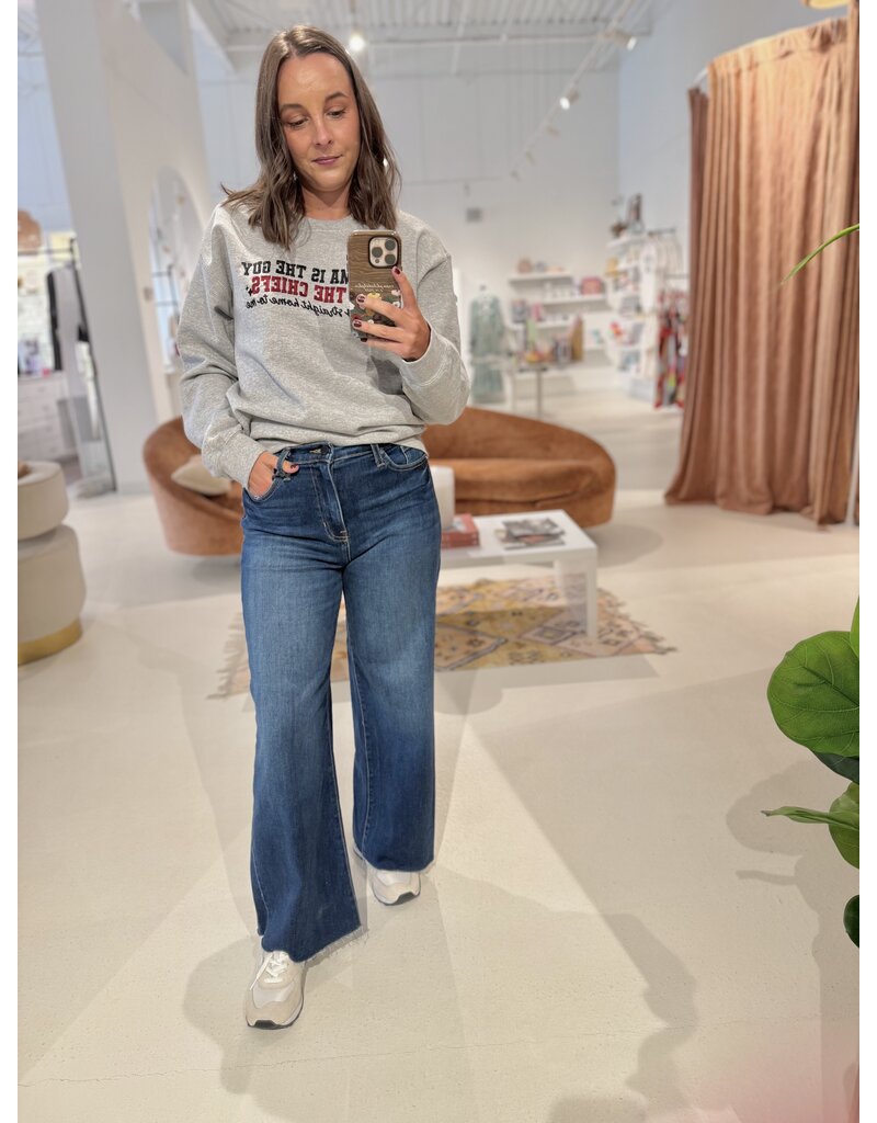 Just Black Denim Scissor Cut Wide Leg Cropped Jeans