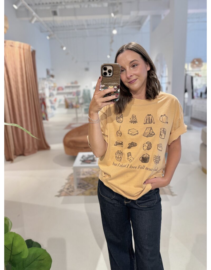 The Clandestine Underground Fall Most of All Oversized Graphic Tee