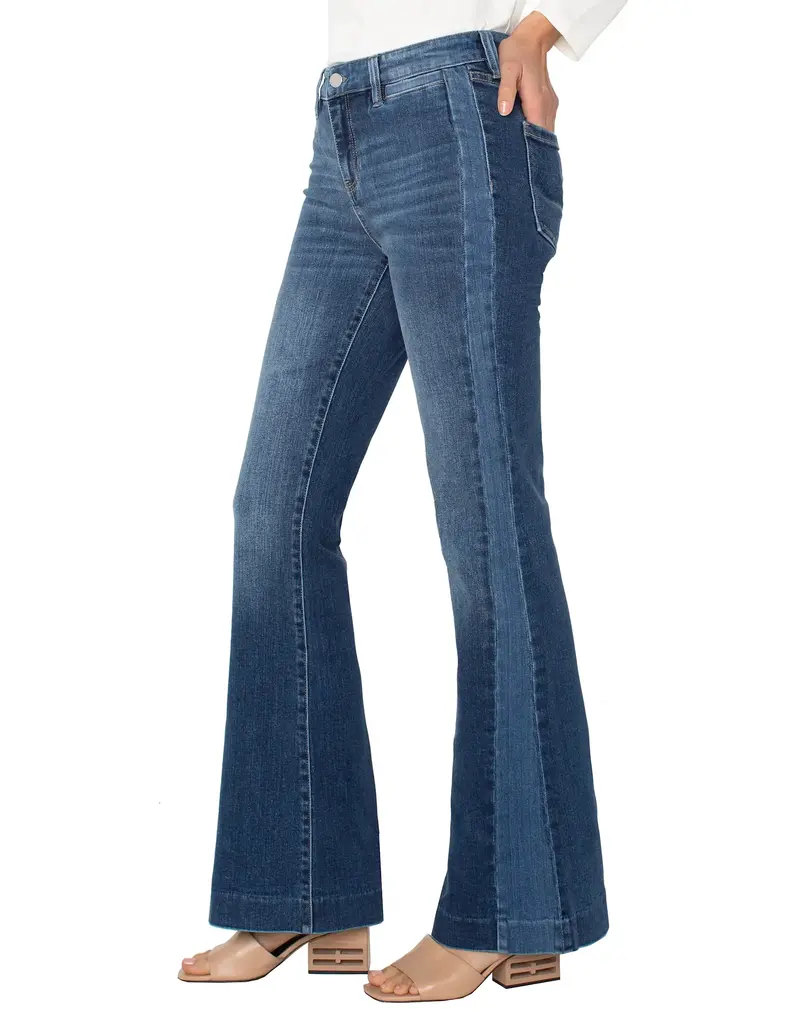 Liverpool Hannah Flare With Blocking Details Jeans