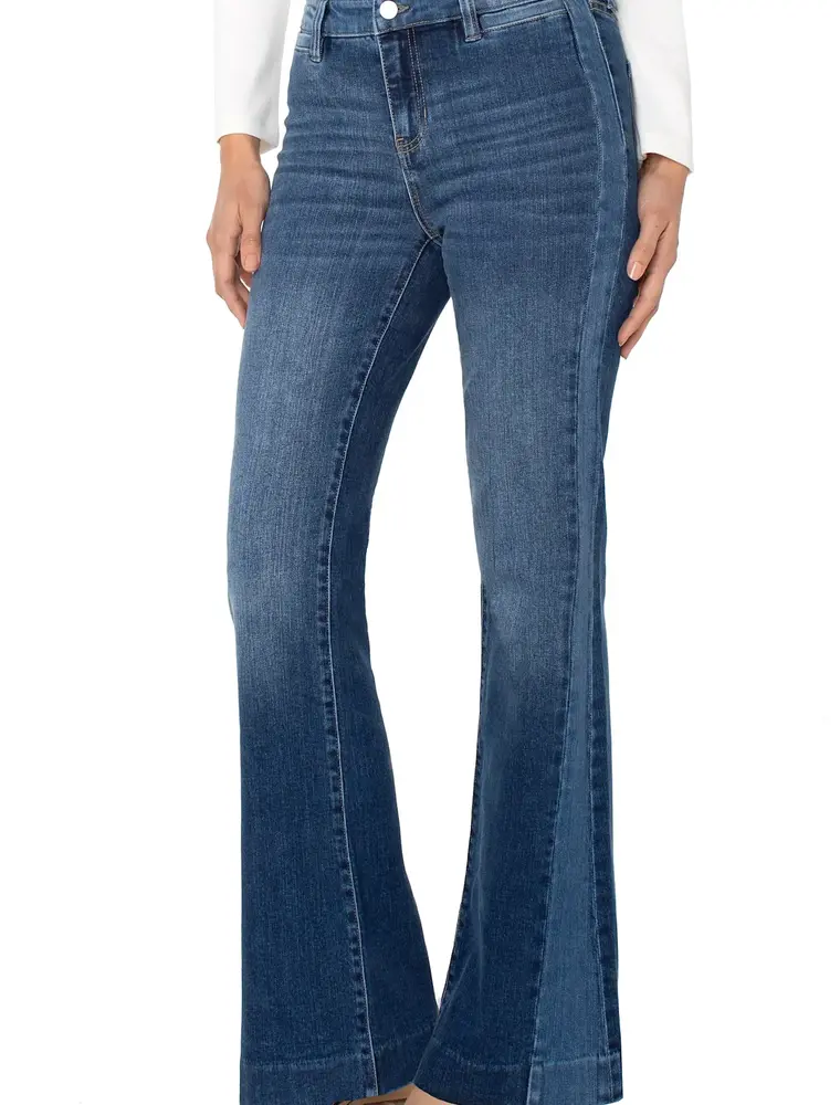 Liverpool Hannah Flare With Blocking Details Jeans