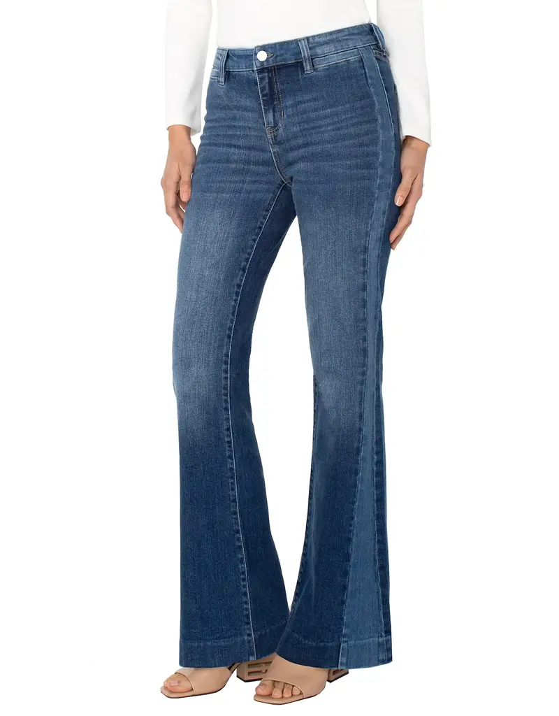 Liverpool Hannah Flare With Blocking Details Jeans