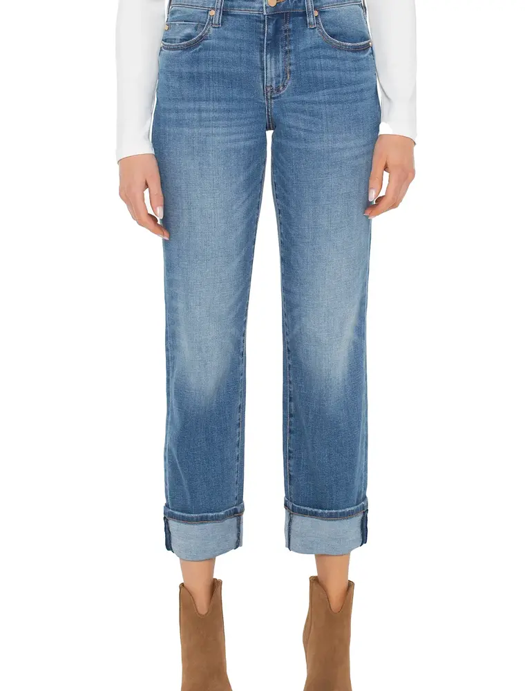 Liverpool Marley Girlfriend Cuffed Jeans