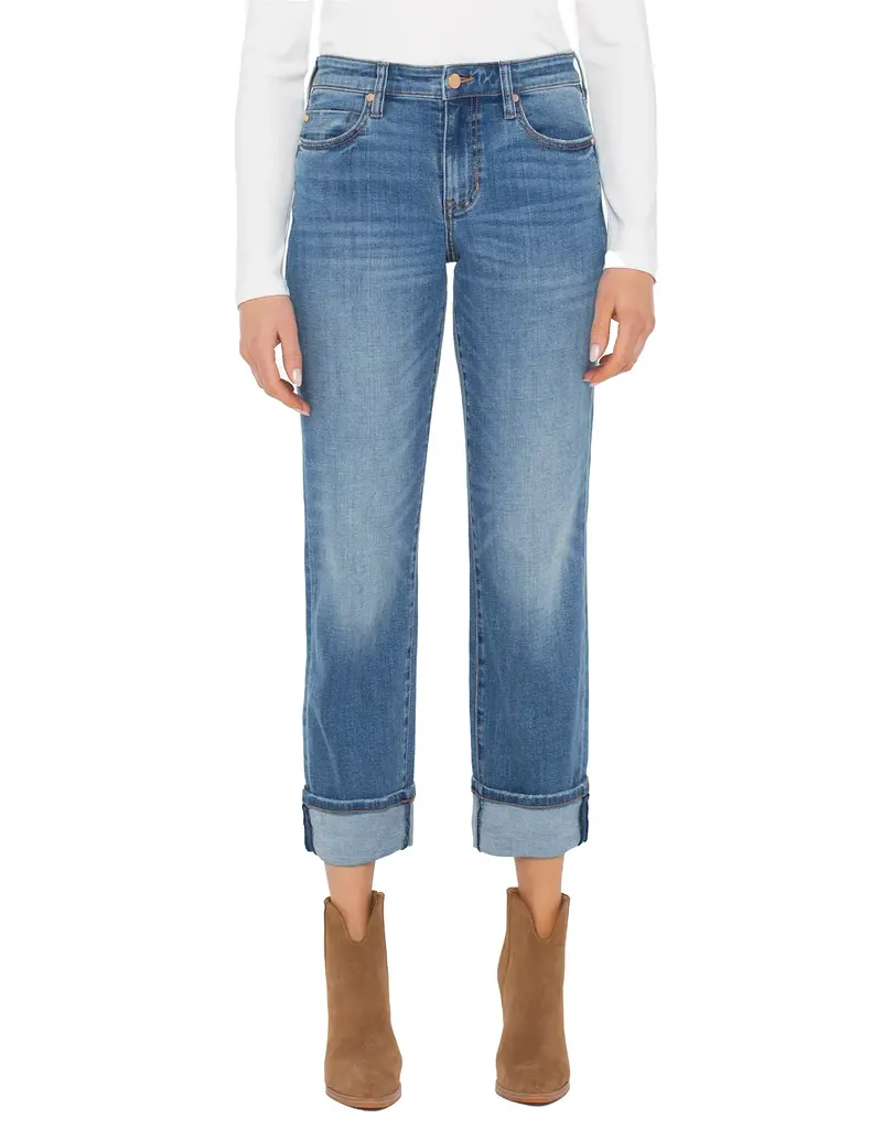 Liverpool Marley Girlfriend Cuffed Jeans