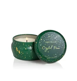 Capri Blue 3 oz. Crystal Pine Glimmer Mini Tin