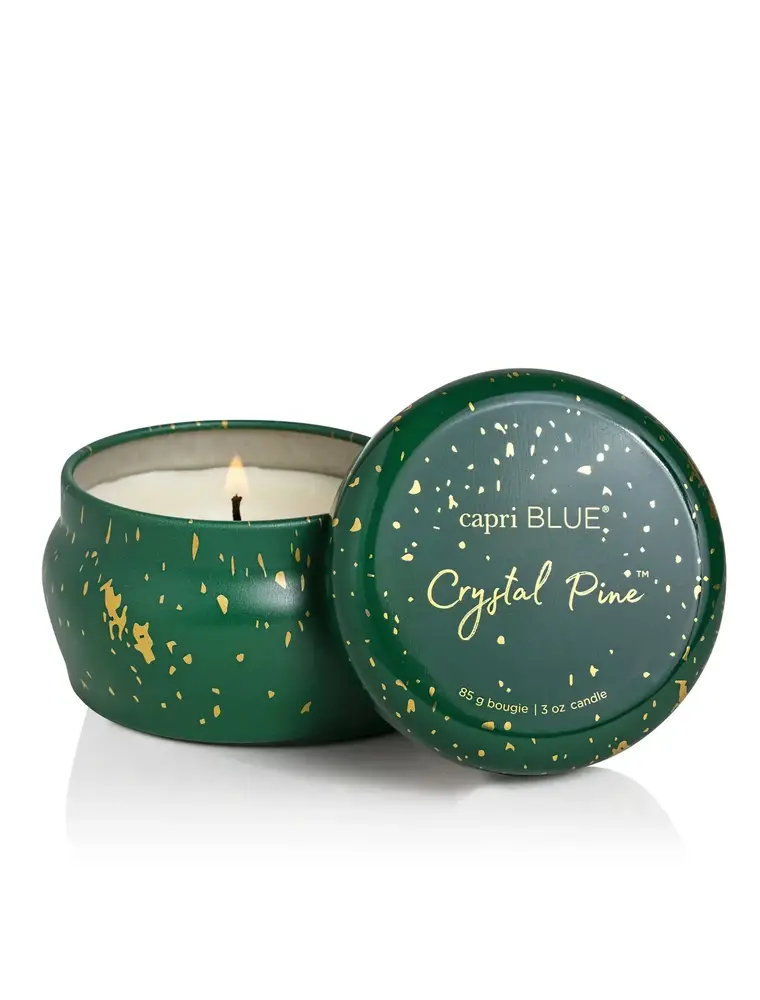 Capri Blue 3 oz. Crystal Pine Glimmer Mini Tin