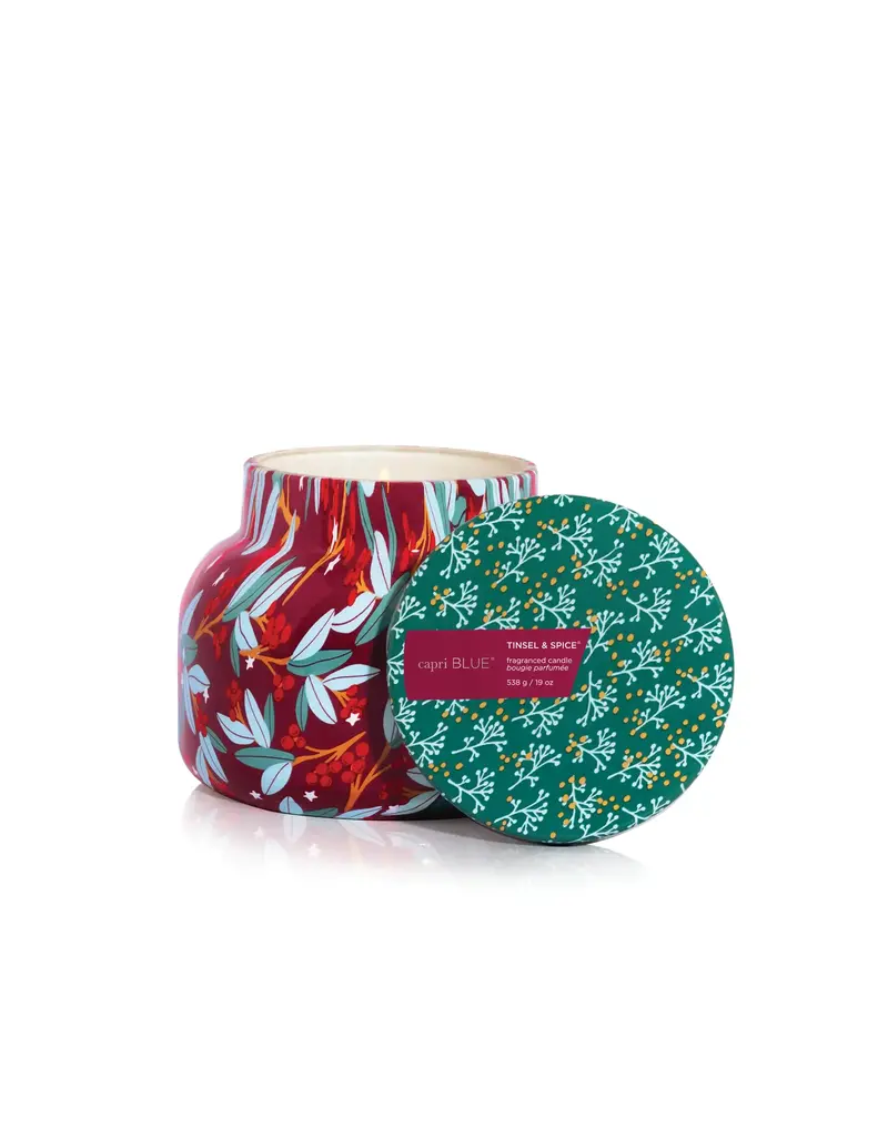 Capri Blue 8 oz. Pattern Play Petite Jar Tinsel & Spice