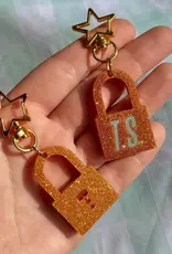 gees jewelry Life of a Showgirl Lock Keychain