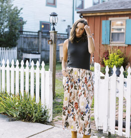 Skies are Blue The Conklin Pleated Midi Dress