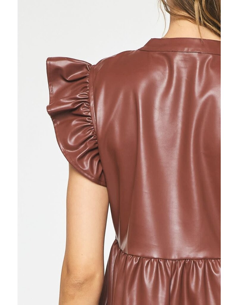 Entro The Dawnley Pleather Dress