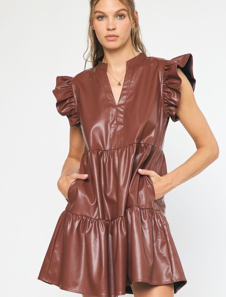 Entro The Dawnley Pleather Dress