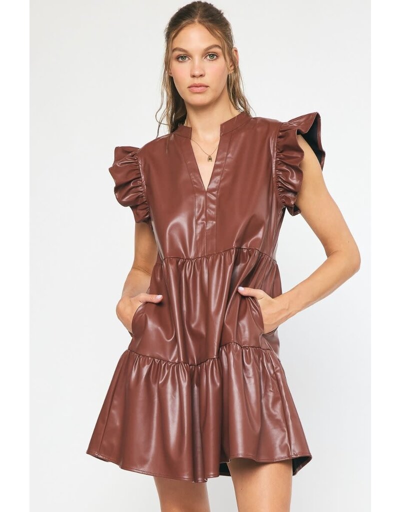 Entro The Dawnley Pleather Dress