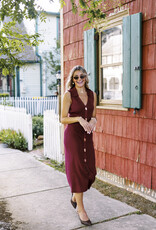 Skies are Blue Button Down Midi Dress