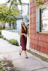 Skies are Blue Button Down Midi Dress
