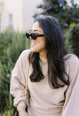 Z Supply Dayglow Polished Black- Brown Polarized Sunglasses