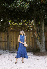 Liverpool Sleeveless Button Down Denim Dress