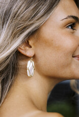 Kendra Scott Elle Lattice Frame Drop Earring Gold Ivory Mother of Pearl Kendra Scott Elle Lattice Frame Drop Earring Gold Ivory Mother of Pearl