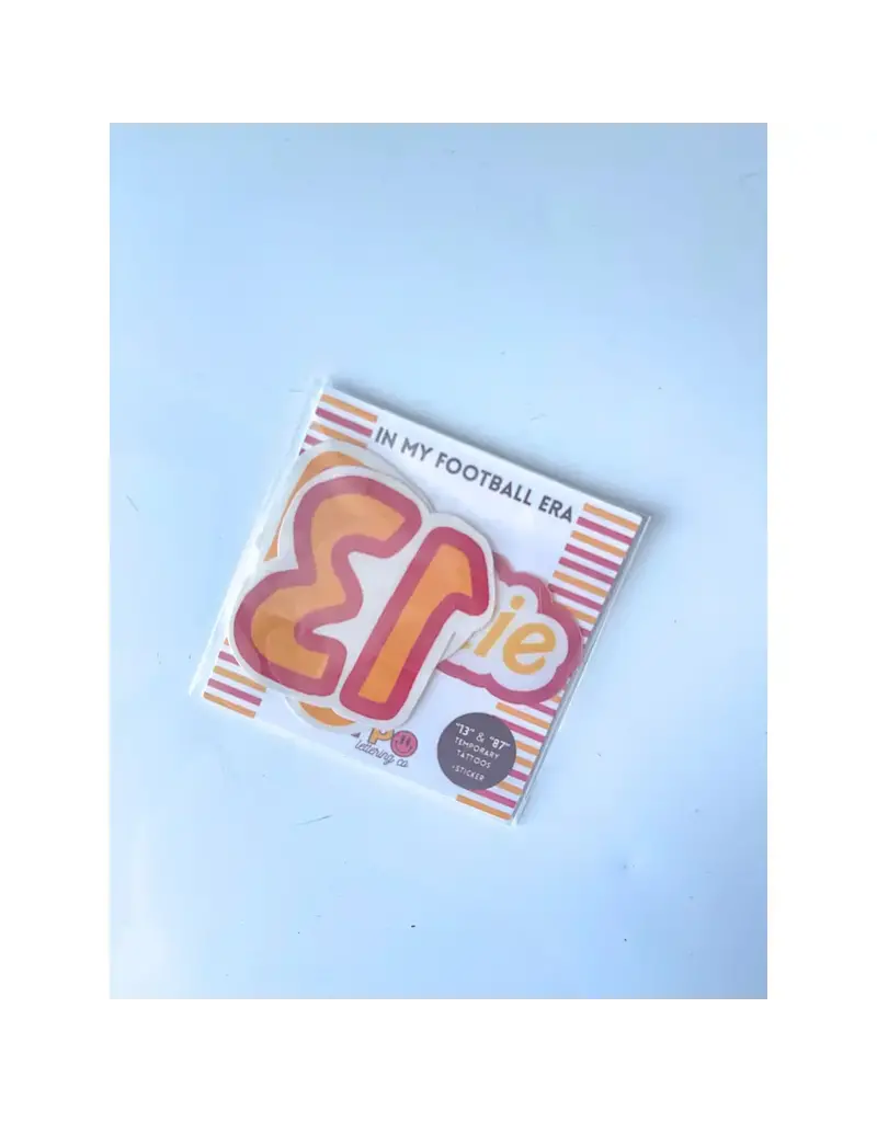 Typo Lettering Co 13 & 87 Swiftie Temporary Tattoo 3 Piece Set