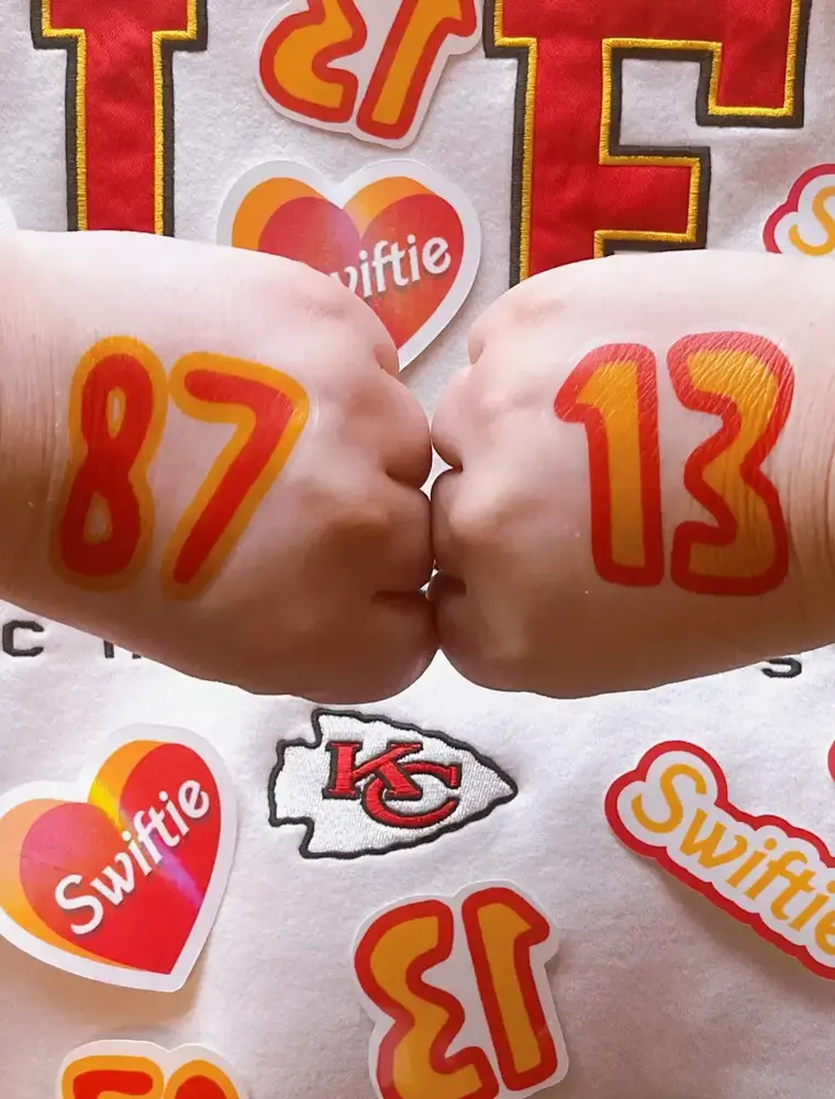 Typo Lettering Co 13 & 87 Swiftie Temporary Tattoo 3 Piece Set
