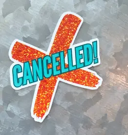 Typo Lettering Co Waterproof Cancelled Swiftie Sticker