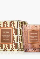 Voluspa 6.5 oz Classic Coconut Wax Candle Gingerbread Chalet