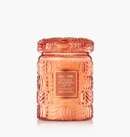 Voluspa 18 oz. Large Jar Coconut Wax Candle Spiced Pumpkin Latte