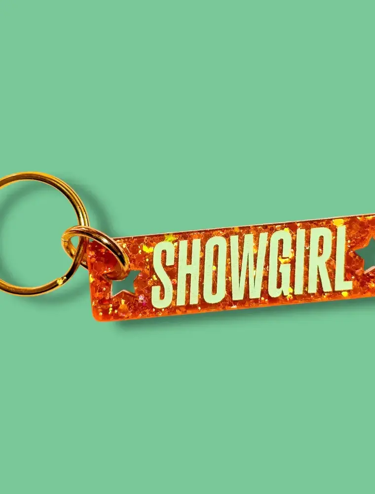 The Hissin Kitten Swiftie Showgirl Era Keychain
