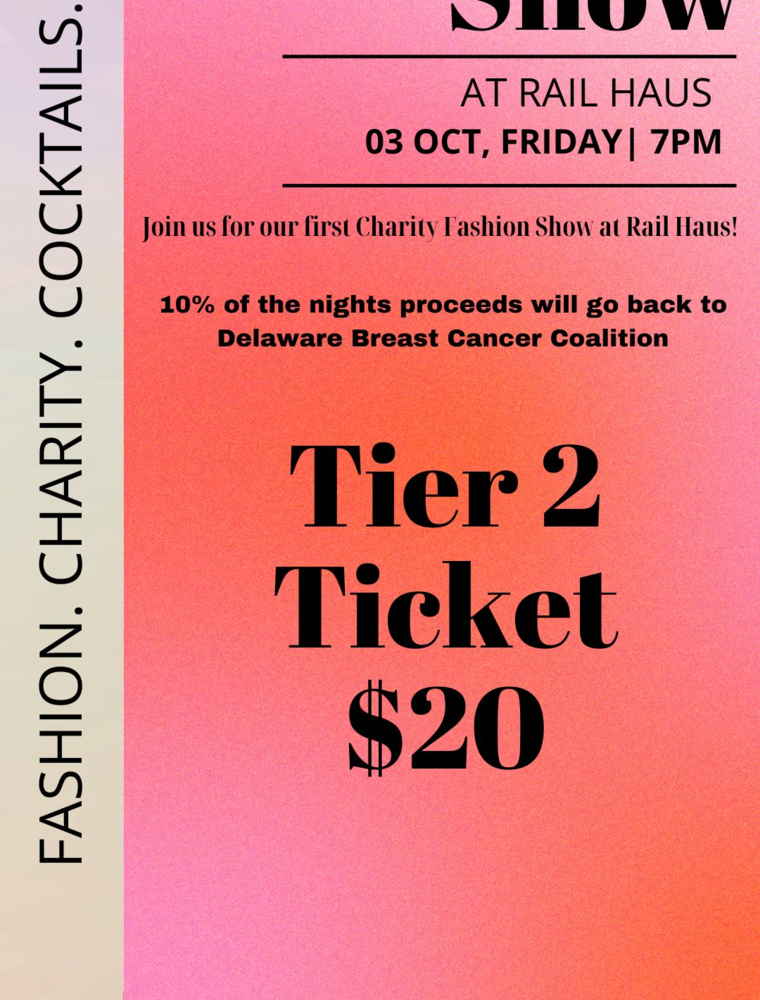 Charity Fashion Show Tickets - TIER 2