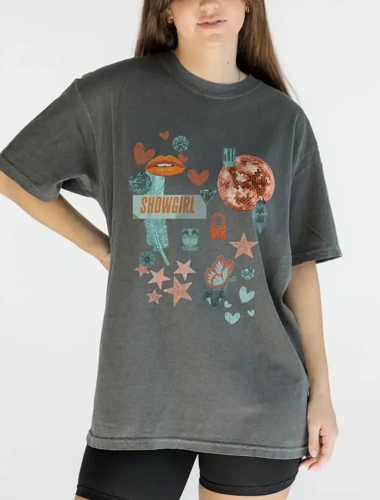 Girl Tribe Co. Life of a Showgirl Collage Tee
