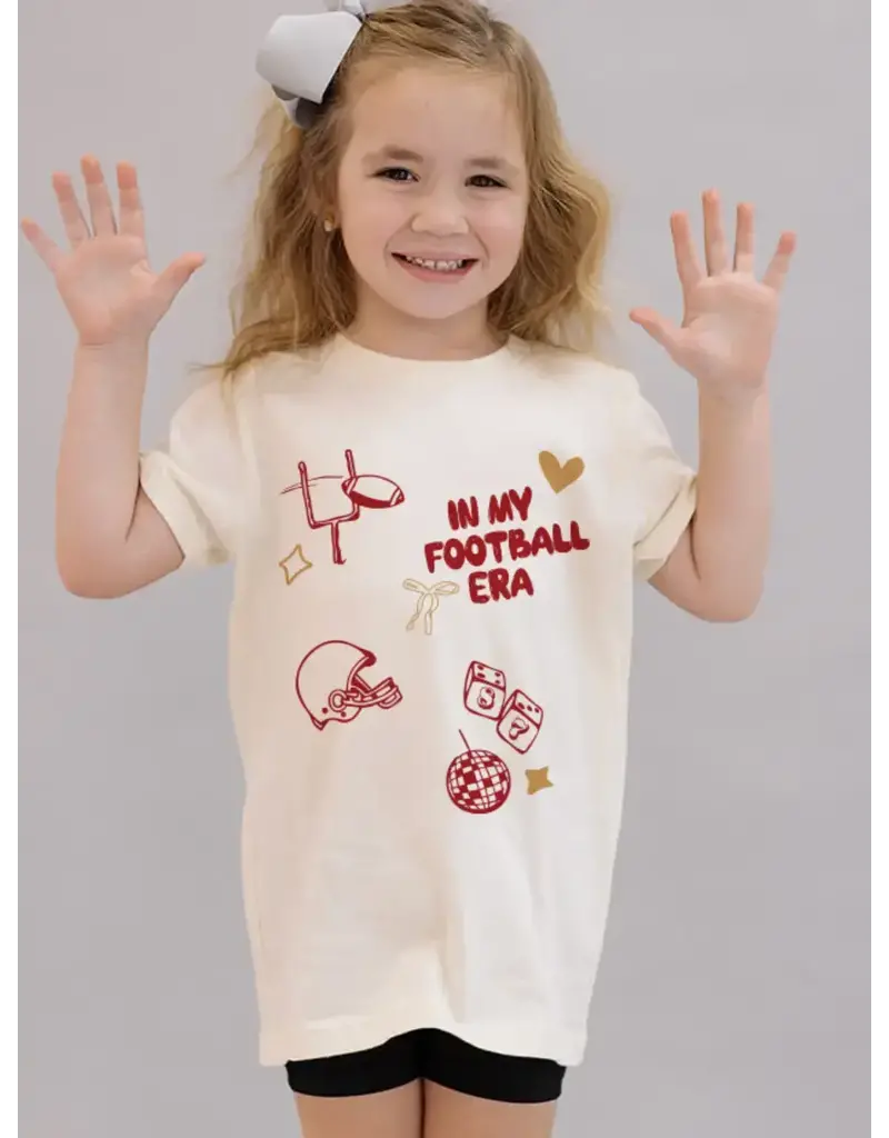 Girl Tribe Co. In my Football Era YOUTH Tee
