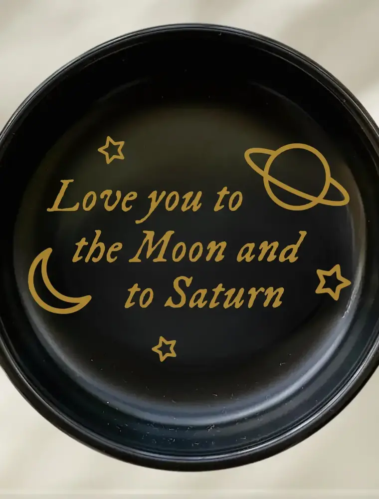 nearly june Love you to the Moon and to Saturn Trinket Dish