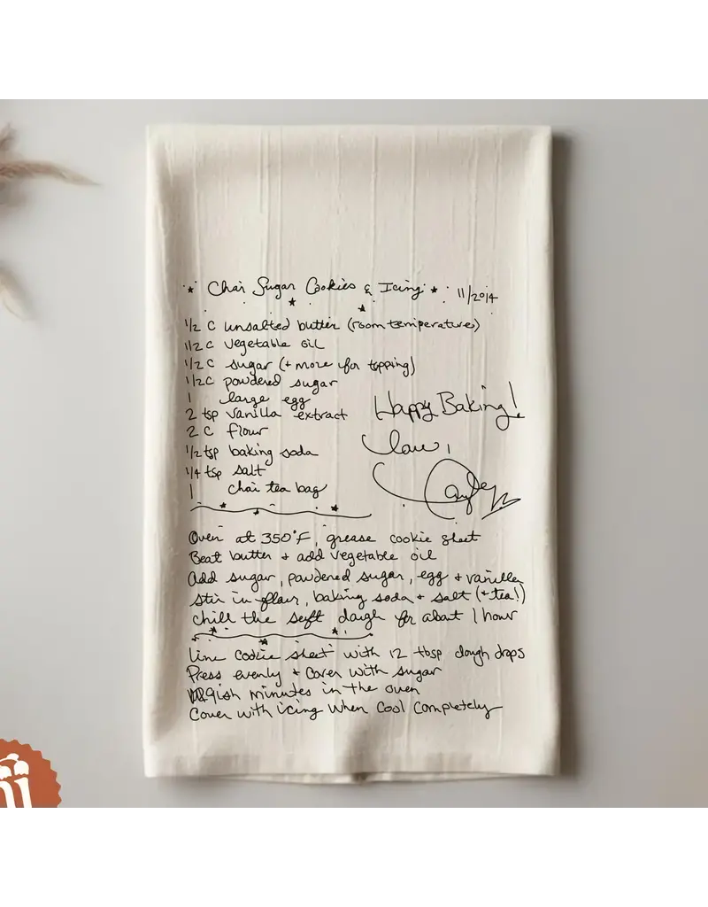 nearly june Taylor's Chai Cookies Kitchen Towel