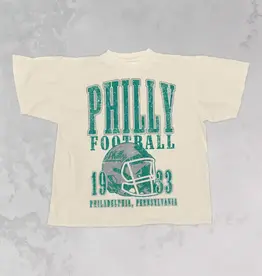 The Clandestine Underground 90's Philadelphia Football Oversized Vintage Tee