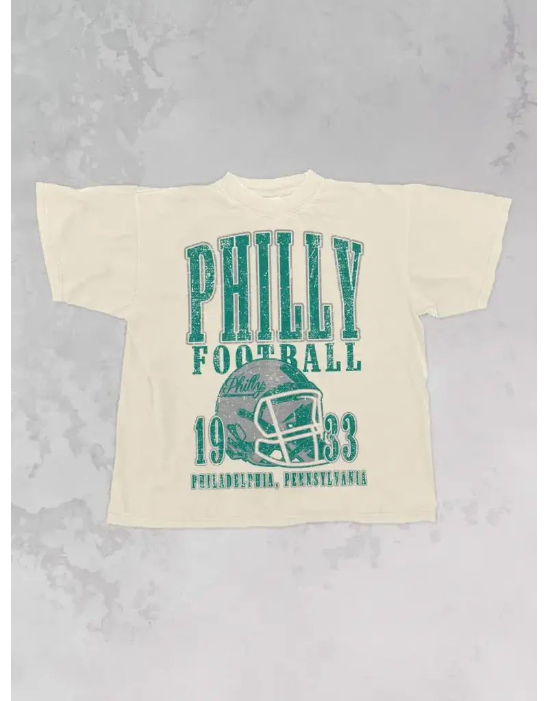 The Clandestine Underground 90's Philadelphia Football Oversized Vintage Tee