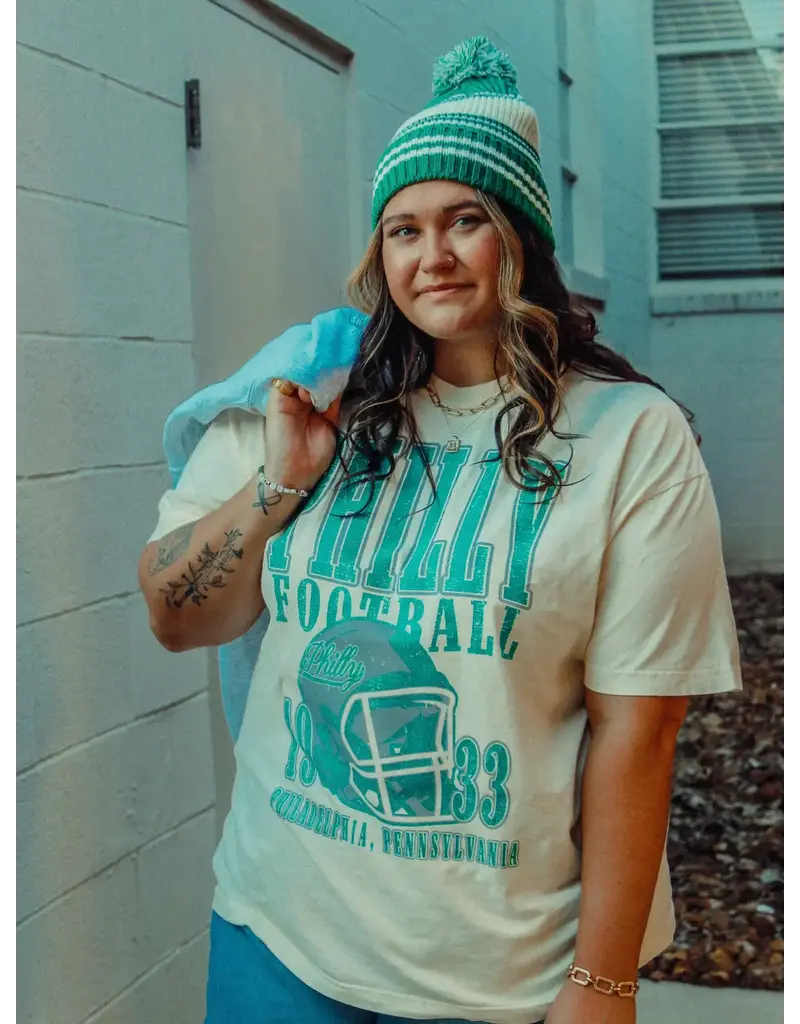 The Clandestine Underground 90's Philadelphia Football Oversized Vintage Tee
