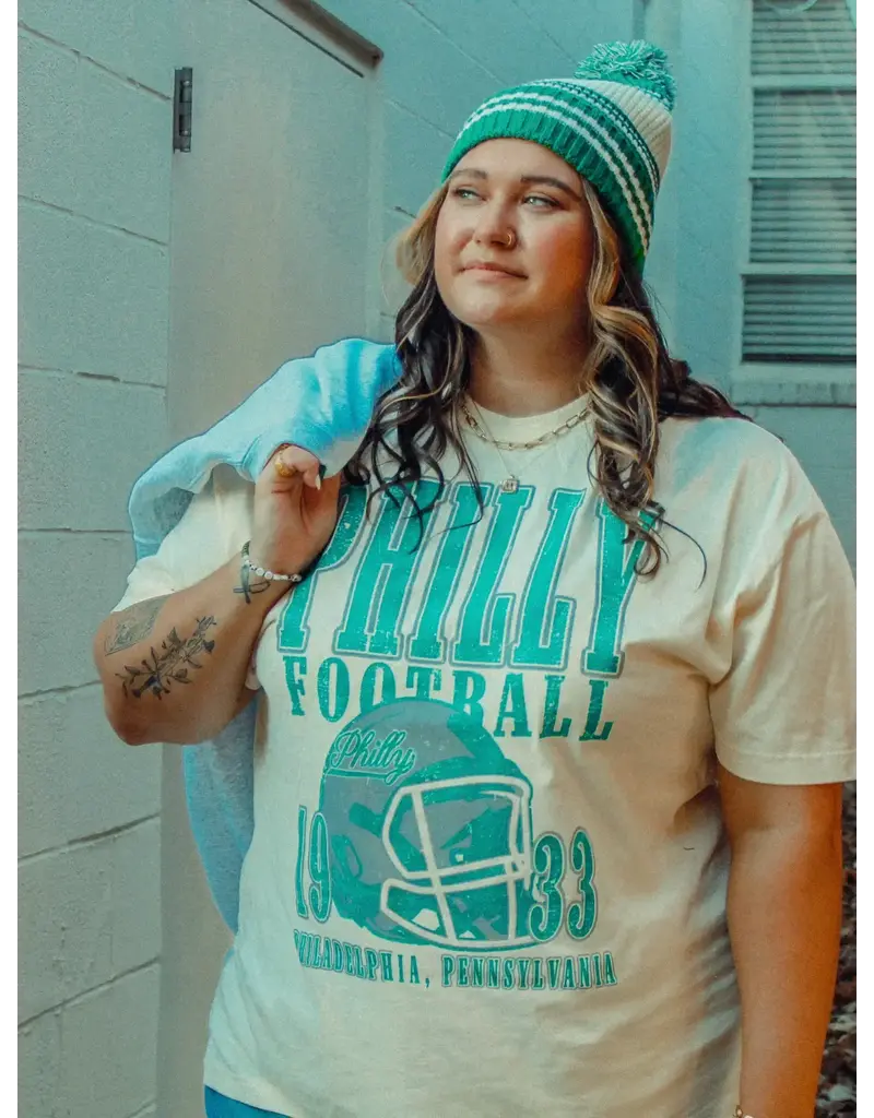The Clandestine Underground 90's Philadelphia Football Oversized Vintage Tee