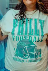 The Clandestine Underground 90's Philadelphia Football Oversized Vintage Tee The Clandestine Underground 90's Philadelphia Football Oversized Vintage Tee