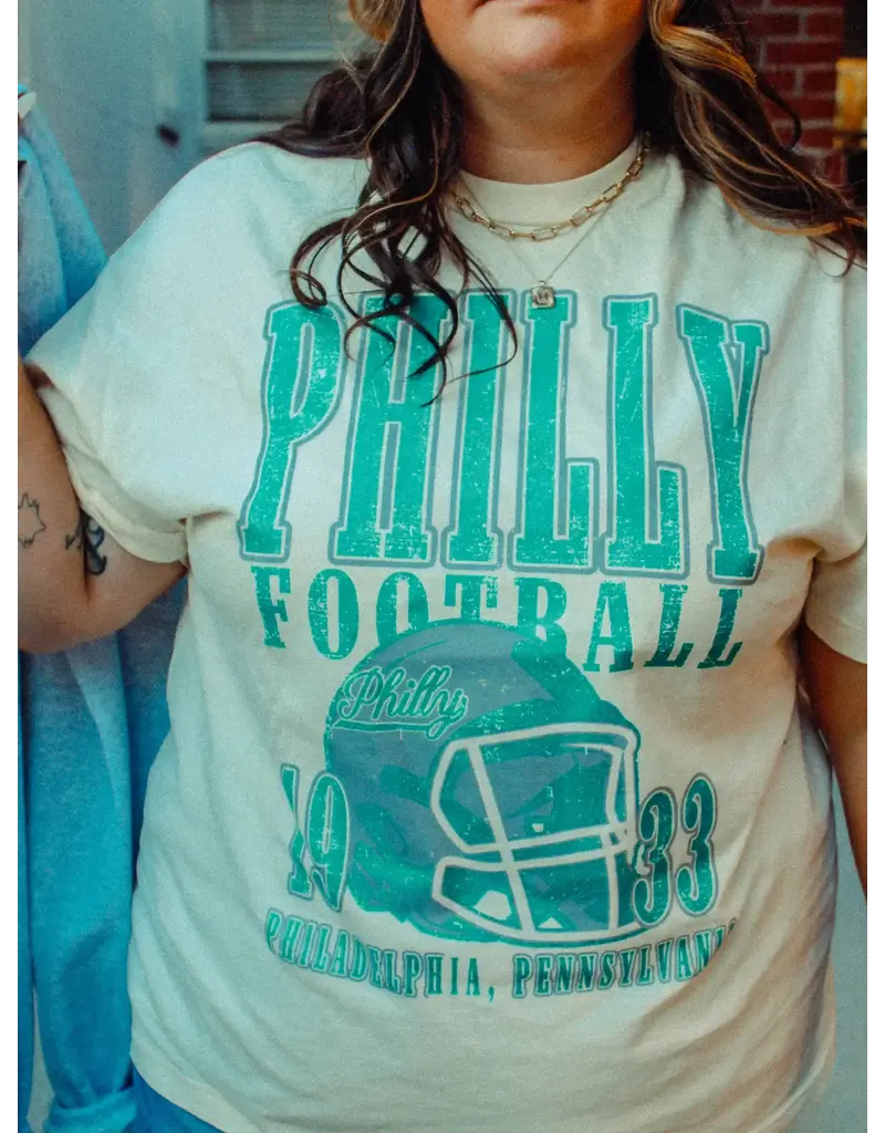 The Clandestine Underground 90's Philadelphia Football Oversized Vintage Tee