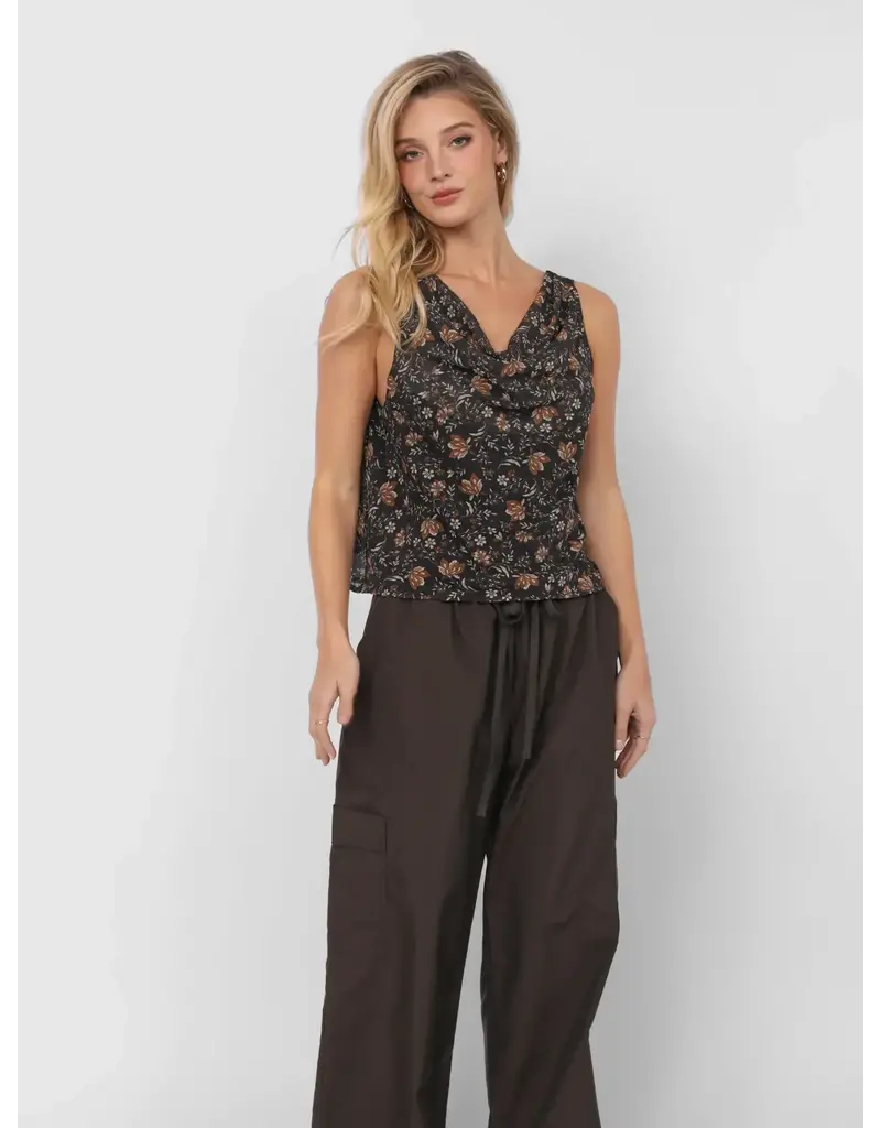 Sadie & Sage Timeless Cowlneck Sleeveless Top