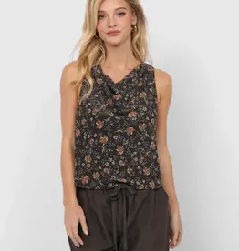 Sadie & Sage Timeless Cowlneck Sleeveless Top