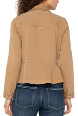 Liverpool Peplum Hem Trucker Jacket